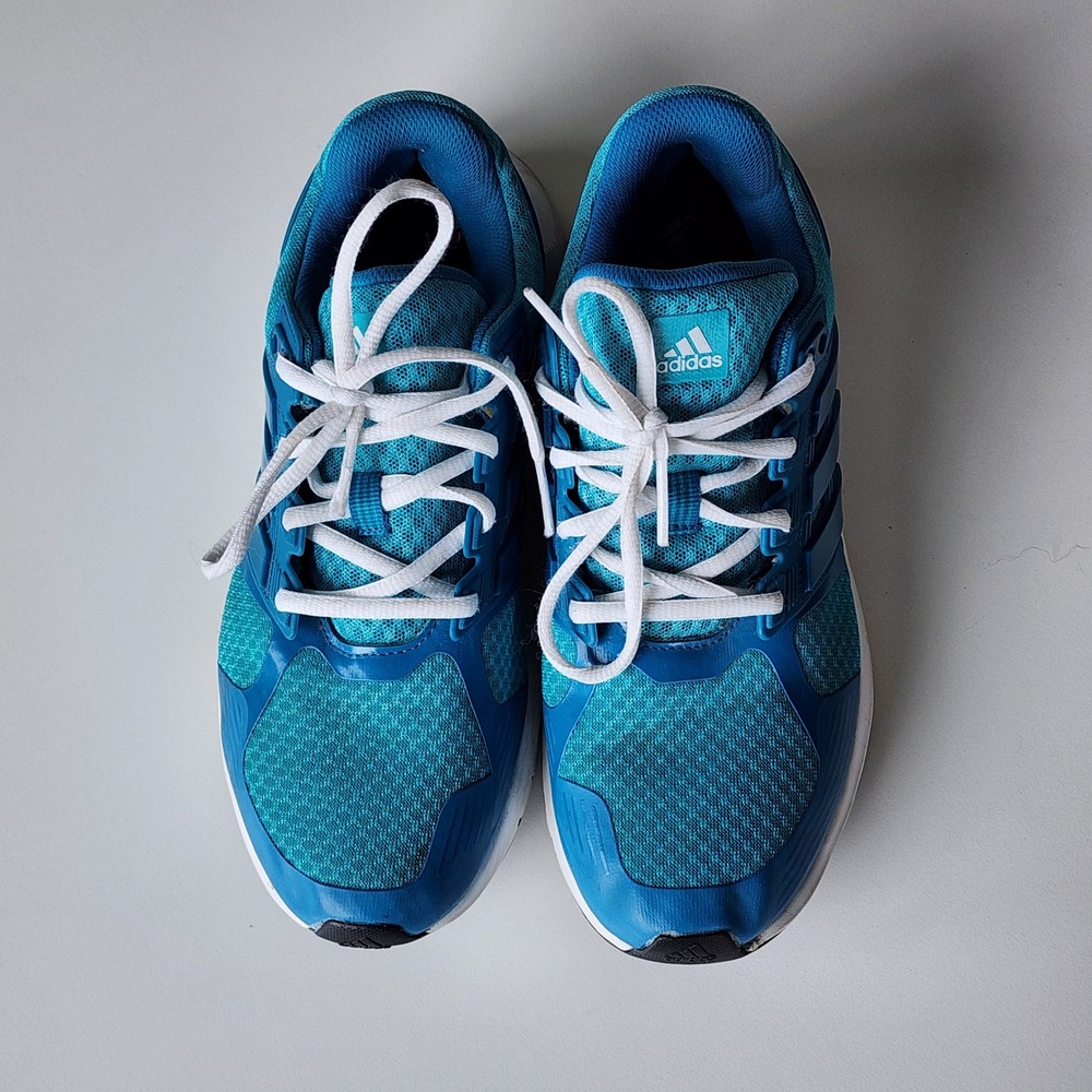 Adidas Duramo Running Shoes Womens 9 Cloudfoam Athletic Sneakers Turquoise Shoes - Picture 14 of 16